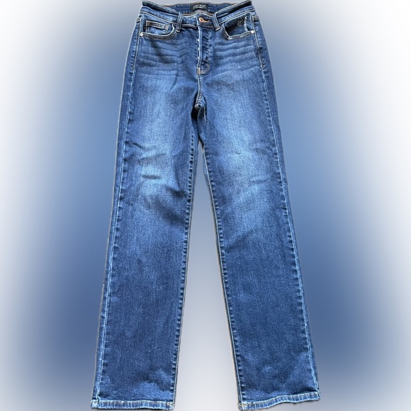 Judy Blue High Waisted Slim Straight Leg Jeans size 26 - Picture 2 of 7